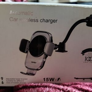 15W Automatic Car Wireless Charger - Silver